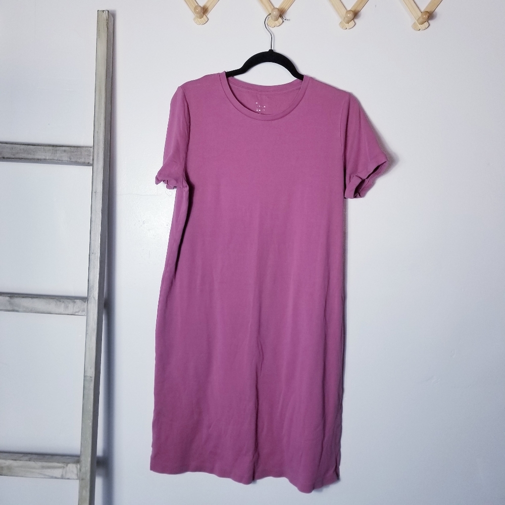 A NEW DAY MAUVE PINK SHIRT DRESS SIZE LARGE